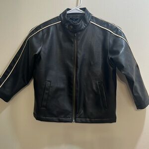 Boys Whispering Smith faux leather jacket